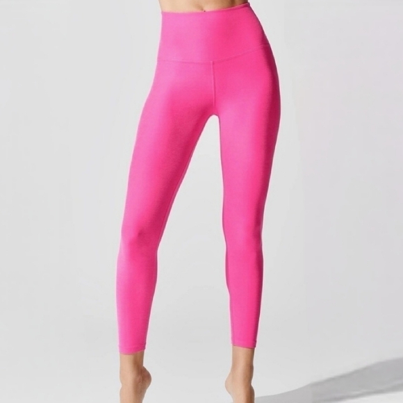 Beyond Yoga Spacedye Caught In The Midi High Waisted Legging Pink Glow L - Picture 9 of 9